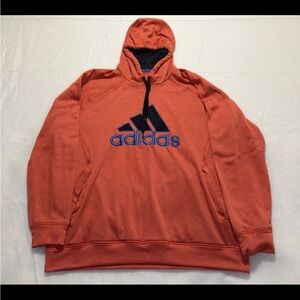 Adidas Bold Orange Sweatshirt with Navy Logo XL
